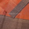 Burnt Copper Body and Deep Grey Border Pure kanjivaram saree