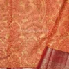 Rich Antique Gold Body and Classic Crimson Red Border Pure Kanjivaram Saree