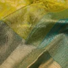 Parrot Green Body and Peacock Blue Border Pure Kanjivaram Saree