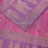 Vibrant Orchid Pink Body and Rich Royal Purple Border Pure kanjivaram saree