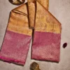 Rich Mustard Gold Body and Magenta Border Pure Kanjivaram Saree