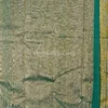 Soft pista green and sea green border Pure Kanjivaram Saree