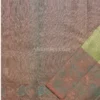 Soft Pista Green Body and Peach-Rose Pink  3D Embossed Border Pure kanjivaram saree