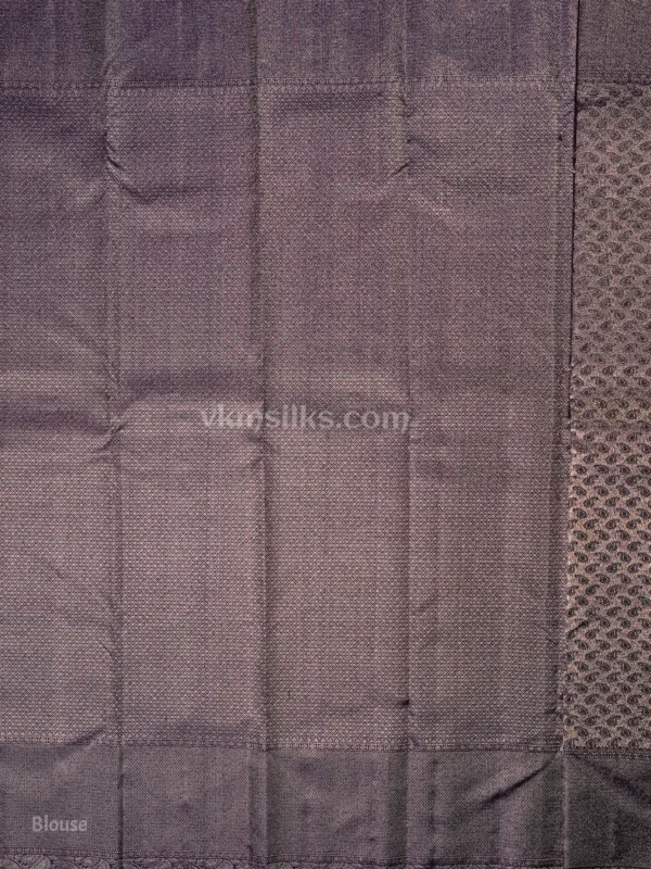 Royal Deep Purple Silver Zari Woven Silk Saree Monotone kanjivaram silk saree