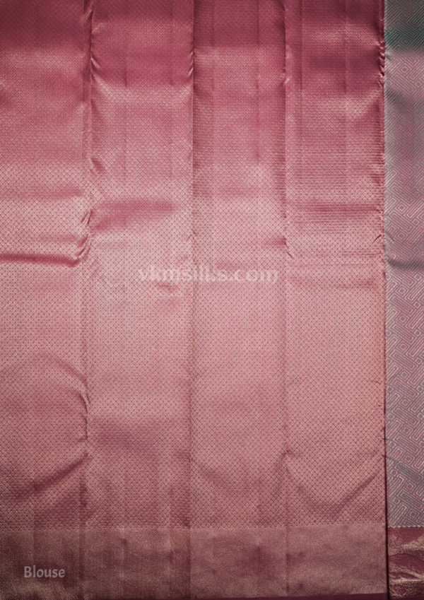 9 - 2026-04-08T164802.114 Teal Blue Silk Saree with Rani Pink Zari Border | Elegant Wedding & Festive Wear