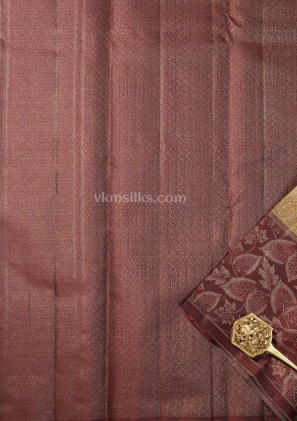 Elegant Maroon Border Silk Saree with Subtle Light Body Design