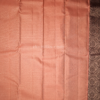 Royal Plum Purple Silk Saree with Peach-Coral Zari Border