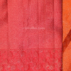 9 - 2026-05-20T114846.656 Elegant Sunset Orange Pure Silk Saree with Ruby Red Zari Border