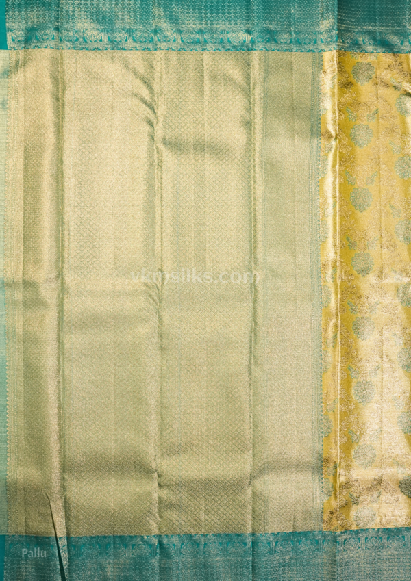 9 - 2026-05-20T140804.942 Golden Beige Soft Silk Saree with Peacock Blue Border