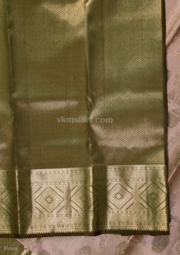 9 - 2026-05-21T143332.070 Peach Pink Pure Silk Saree with Gold Zari Work