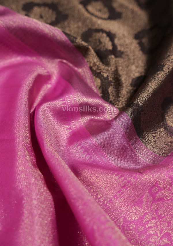 9 - 2026-05-21T172656.682 Royal Black & Orchid Purple Silk Saree