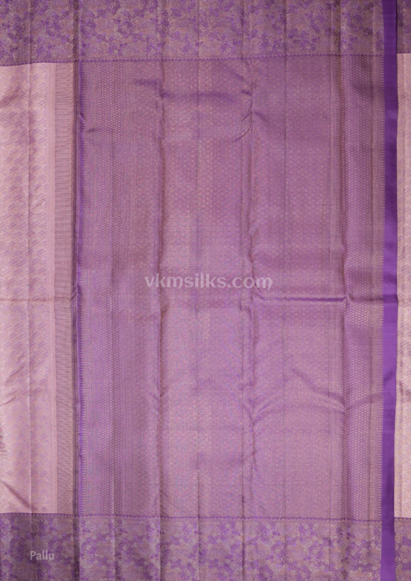 9 - 2026-05-22T132123.025 Pastel Lavender Pure Silk Saree with Violet Floral Pallu