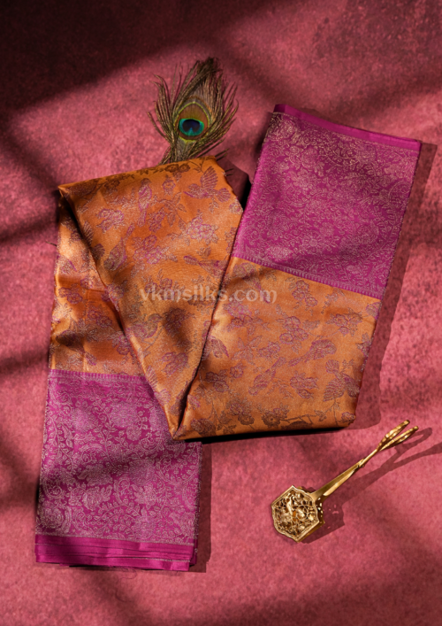 9 - 2026-05-22T161044.272 Best Copper Gold & Rani Pink Pure Silk Saree