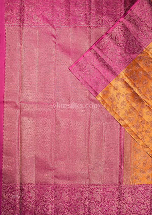 9 - 2026-05-22T161614.157 Best Copper Gold & Rani Pink Pure Silk Saree