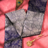 9 - 2026-07-03T170957.674 Silver Grey Pure Silk Saree with Midnight Navy Blue Border & Silver Zari Jacquard Weaving