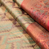 9 - 2026-07-08T125046.934 Silver Sage Green & Coral Pink Pure Kanchipuram Silk Saree with Chevron Zari Weaving