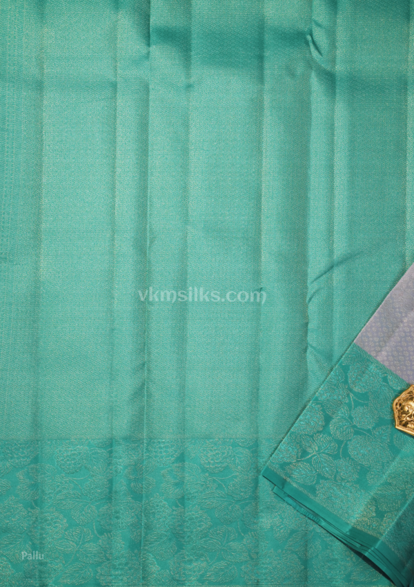 9 - 2026-07-13T105824.979 Pastel Lavender & Aqua Green Pure Kanchipuram Silk Saree – Grace in Every Drape