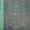 National Love Your Pet Day (13) Aqua Mint Green Pure Silk Saree with Slate Grey Border & Floral Jacquard Weaving