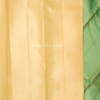National Love Your Pet Day (2) Premium Seafoam Mint Green Pure Silk Saree with Champagne Gold Border & Floral Zari Weaving