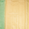 National Love Your Pet Day (3) Premium Seafoam Mint Green Pure Silk Saree with Champagne Gold Border & Floral Zari Weaving