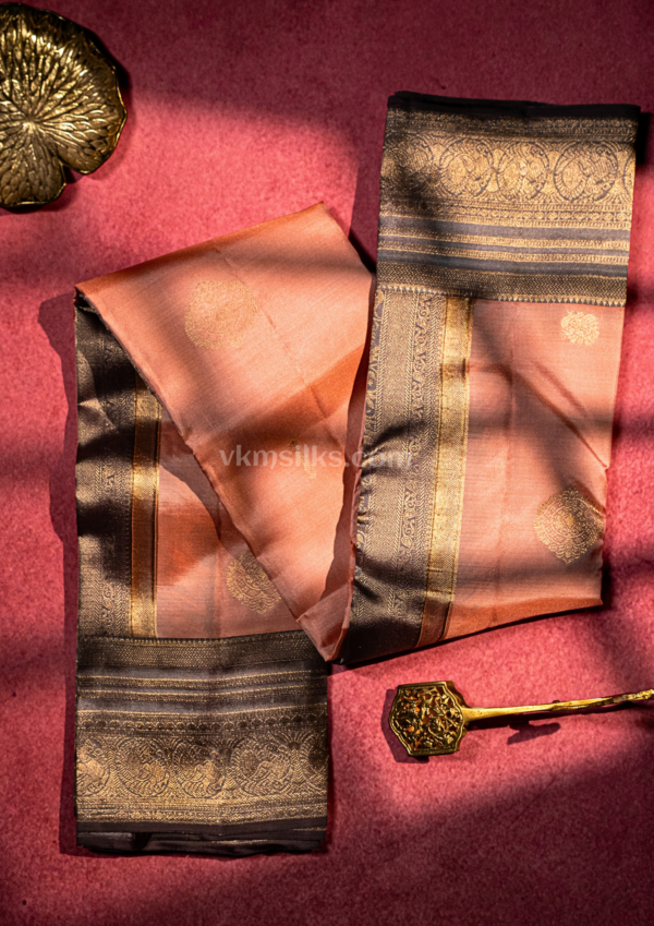 9 - 2026-09-01T113146.262 Peach with grey thilagam butta soft kanjivaram