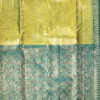 9 - 2026-09-03T173008.905 Half and half pattern lemon green geometric pattern with mayil blue intricate meenakari banaras floral combo