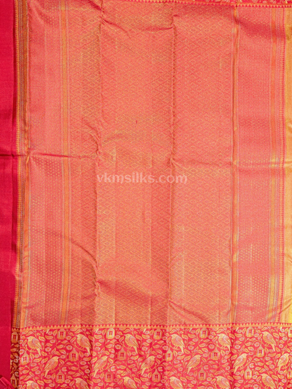 9 (32) Olive/pistachio floral green body with magenta-pink border