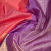 Peach vairaoosi butta body with lavender solid border